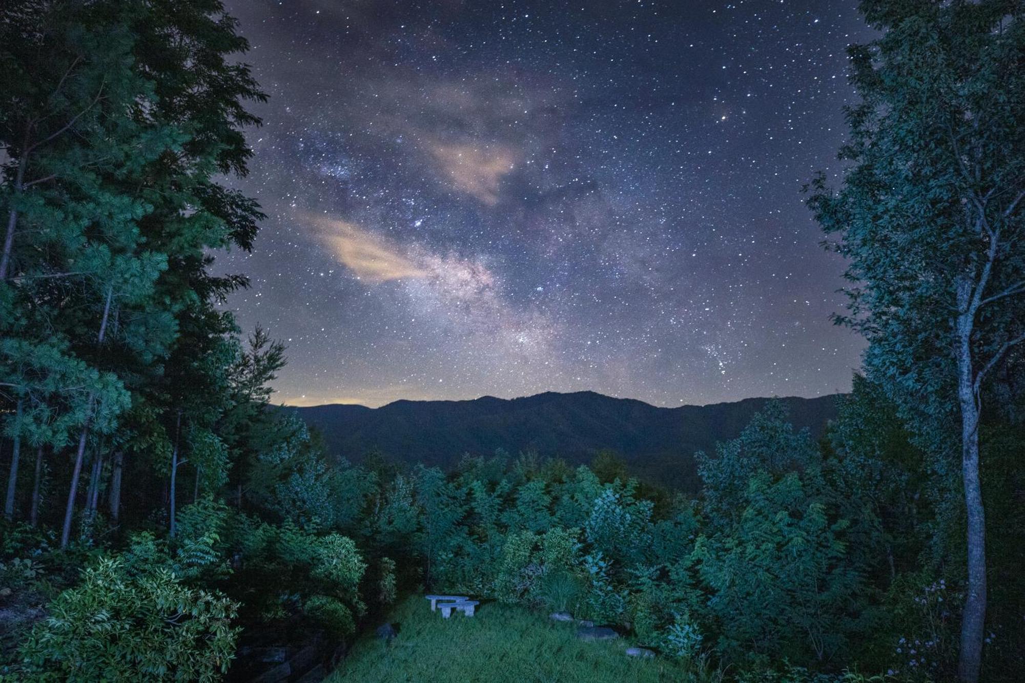 Real Log Cabin With Amazing Views, Hot Tub, Sauna, Games Gatlinburg Esterno foto